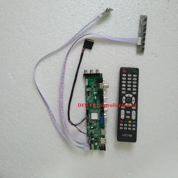 Komplet Za NT140WHM-N14/NT140WHM-N47 LED USB, VGA, TV-zaslonu Signal digitalni 1366 X 768 krmilnik odbor Plošče DVB-T2 HDMI AV remote 14