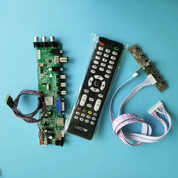 Komplet Za NT140WHM-N14/NT140WHM-N47 LED USB, VGA, TV-zaslonu Signal digitalni 1366 X 768 krmilnik odbor Plošče DVB-T2 HDMI AV remote 14