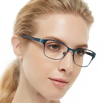 Kovinski Okvir Očal Ženske Modra svetloba Očala Računalnik Očala Moda Ultralahkih Kratkovidnost Očala RhinestoneOCCI CHIARI BONEZ