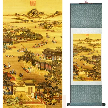 Krajinskega slikarstva Home Office Dekoracijo Kitajski poiščite slikarstvo gore in Reke slikarstvo Kitajska palača garden19041906