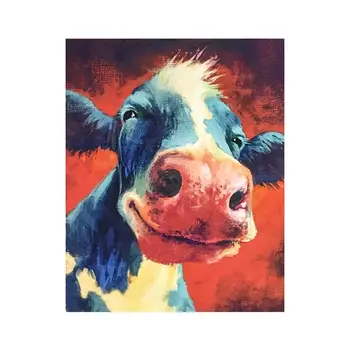Krava brez okvirjev DIY Digitalni Olje, Barvanje Z Številkami Platno Sodobne Wall Art Ročno Poslikane Sliko Barve za Odrasle Doma Umetnine Dekor