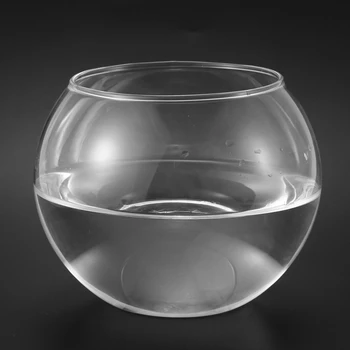Krog Področju Vaza v Prozorno Steklo Fish Tank Ribe Skledo Cvet Rastlin Vaza Pot Domov Decoration10*12 cm