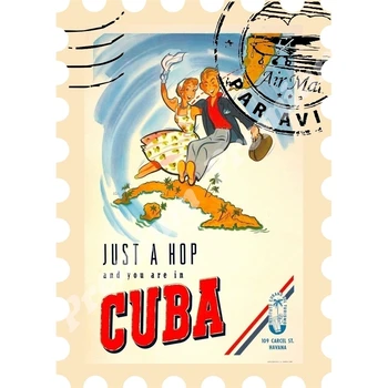 Kuba spominek magnet letnik turistični plakat 13759
