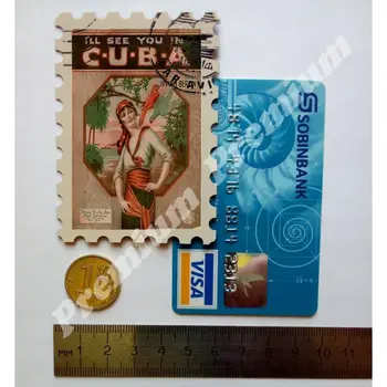 Kuba spominek magnet letnik turistični plakat 27573