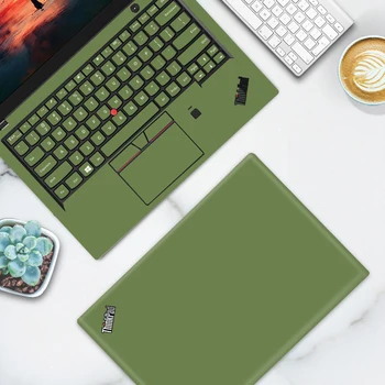 Laptop Nalepke za Lenovo ThinkPad X1 Carbon 7. 2019 Zelena Vinilne Nalepke Kože Ustreza ThinkPad X1 Carbon Zvezek Prilagodite Filmov 7640