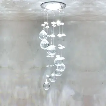 LED 3W Stropna Svetilka, Hodnik, Balkon Oltarja Hodnik Luči Dnevna Soba Notranja Luč Razsvetljava Vzmetenje Visi Crystal