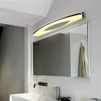 Led ogledala žarometov 8w 42cm nerjaveče jeklo, akril stenske svetilke enostavno sodobne kopalnice toaletno mizico rov lučka