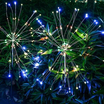 LED Sončne Luči Regrat, Vrtne Luči/Travi Ognjemet Sončne Svetilke Prostem Vrt Dekoracijo Sončni svetlobi Nepremočljiva Vrt