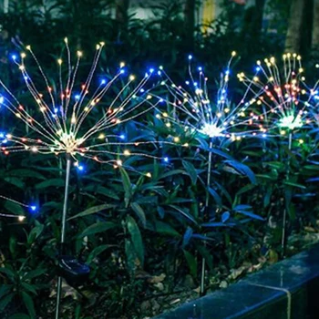 LED Sončne Luči Regrat, Vrtne Luči/Travi Ognjemet Sončne Svetilke Prostem Vrt Dekoracijo Sončni svetlobi Nepremočljiva Vrt