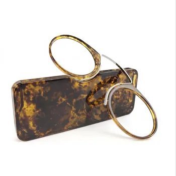 Leopard Krog Obravnavi Očala Nos Posnetek Mini Prenosni Tr90 Povečevalno Presbyopia Ženske, Moške Primeru 1.0 2.0 2.5 1.5 Gafas