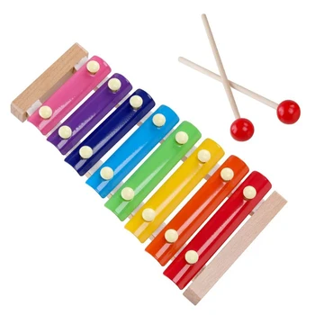 Lesene Osem-Opombe Okvir Slog Xylophone 2020 Nove Igrače Xylophone Montessori Izobraževalne Igrače, Otrok, Otroci, Ki Otroška Glasbeno Smešno Igrače