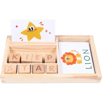 Lesene Črko Abecede Montessori Zgodnjega Učenja Abc Lesenih Blokov Kocka Izobraževalne Igrače