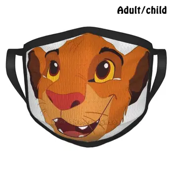 Lion King Modni Tisk Smešno Pm2.5 Večkratno Uporabo Masko Lionking Nala Simba