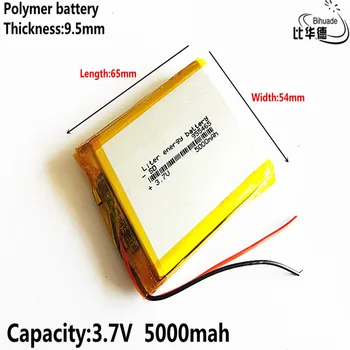 Liter energijo baterijo 3,7 V,5000mAH 955465 Polimer litij-ionska / Litij-ionska baterija za tablični računalnik BANKE,GPS,mp3,mp4