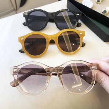 Luksuzne Blagovne Znamke Okrogla Sončna Očala Ženske 2020 Moda Vožnje Očala Ženske Zakovice Retro Sončna Očala Ženski Lady Moških Odtenki Opremo