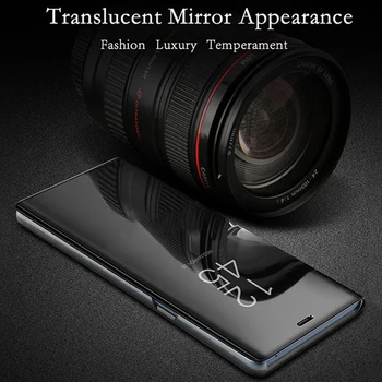 Luksuzni Ogledalo, Prikaz Smart Flip Primeru Za Samsung Galaxy Grand Prime original Magnetni fundas SM G530 G530F G530H G531H Telefon Kritje