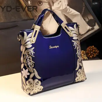 Luksuzni torbice ženske torbe oblikovalec visoko kakovost lakasto usnje ženska bleščica vezenje lady messenger bag torba 99