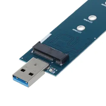 M. 2 na USB Adapter B Tipko M. 2 SSD Adapter USB 3.0, da 2280 M2 NGFF SSD Disk Adapter Pretvornik SSD Card Reader