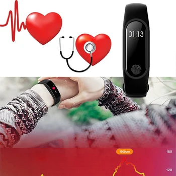M2 Šport Zapestnica Smart Pas Srčnega utripa Gledajo Moški Ženske Smartwatch Za Android IOS Fitnes Tracker Elektronika Pametna Ura