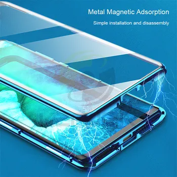 Magnetni Primeru Za Čast Ogledati 30 Pro Primeru Dvojni Stranski Stekleni Pokrov 360° Popolno Zaščito Odbijača Za Huawei Honor V30 Pro 5G Primeru