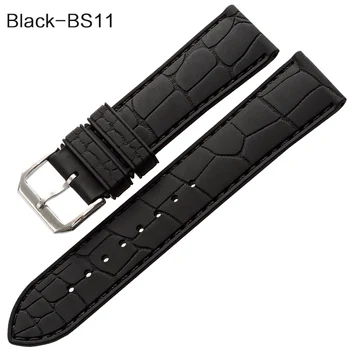 MAIKES Watch Pribor Mehke Gume Watchband Black & Ikre Zlato Sponke Šport Vodotesno Silikonsko 20 mm 22 mm Watch Trak Pasu 19607