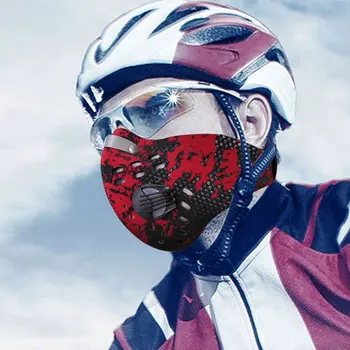 Masko za prah neoprenske smog, megla motocikla, vožnja obraz, usta anti zračni filter debelo anti vonja, smog, dim masko Za Moške, Ženske