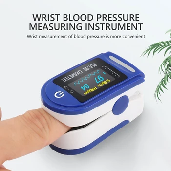 Medicinske Prenosni Prst Impulz Oximeter kisika v krvi, Srčni utrip Nasičenost Meter SPO2 Zaslon LED Digitalni multi-barvni zaslon