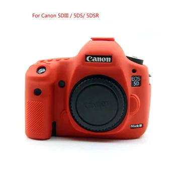 Mehke Silikonske Gume Kamere Zaščitni Telo Primeru Kože za Canon 5D MARK IV 5D4 5DIV 5DIII 5D3 5DSR Fotoaparat Torba Lupini Pokrov