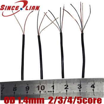 Mehko lakirana žica 2/3/4/5/6/8core klimatska naprava kabel emajl zajeti žične Slušalke Žične OD 1,4 mm emajl-izolirana žica