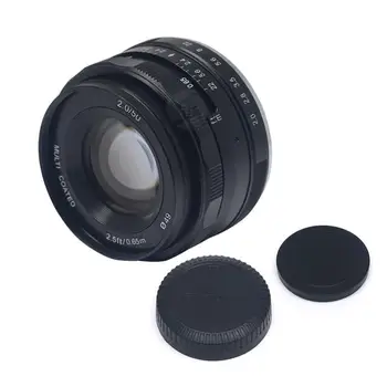 Meike 50mm F2.0 Velike Zaslonke, Ročno Ostrenje Objektiva APS-C za Canon EF-M /za Sony E-mount A6000 A6300 A6500 A7 A7II M6 M50 M100