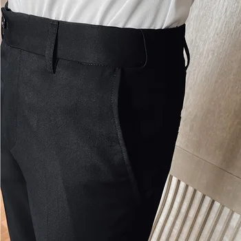 Mens obleko hlače Jeseni obleko hlače Moški Elastične Hlače Moški Naravnost Poslovnih formalno hlače za moške slim fit moške delovne hlače