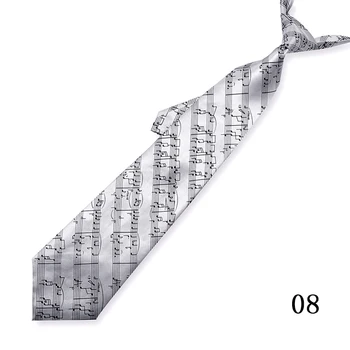 Mens Vezi Kravatni Moda 10 cm širok Glasbe Opomba Zvočni Spekter Mix Poliester Tkanine Klasična Stranka Poroko vezi za moške Cravat Darilo