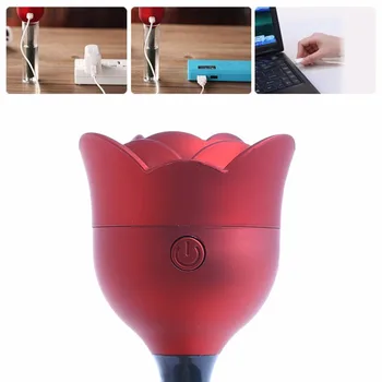 MEXI Rose Cvet USB Mini Vlažilnik Zraka Čistilec Aromo Difuzor Razpršilo Office Home