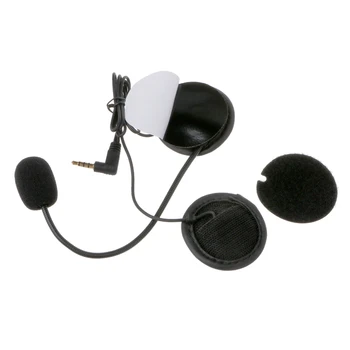 Mikrofon Zvočnik Mehki Kabel, Slušalke Pribor za Motoristična Čelada Bluetooth Interfonski Interkom Delo s katero Koli 3.5 mm vtič