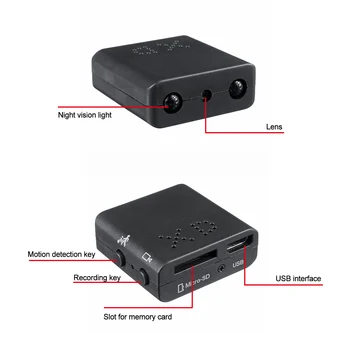 Mini DV Kamera Full HD 1080P Home Security Kamere Night Vision Skrivnost Mikro Cam Zaznavanje Gibanja Video Snemalnik