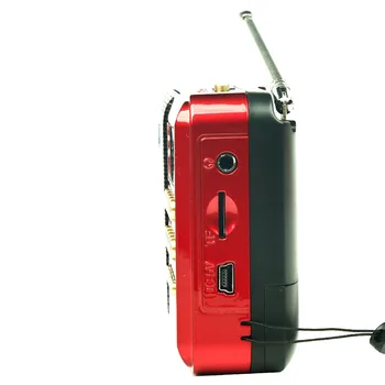 Mini Prenosni Radio Ročni Digitalni FM, USB TF MP3 Predvajalnik Zvočnika za ponovno Polnjenje