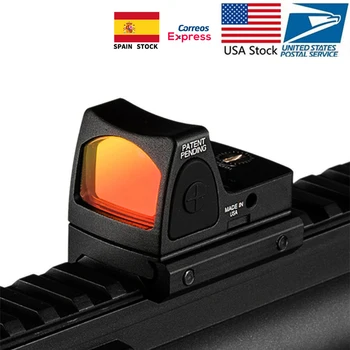 Mini RMR Red Dot Sight Collimator Glock / Strel pištolo Reflex Sight Področje fit 20 mm Weaver Železniškega Za Airsoft / Lovska Puška 16659