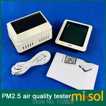 MISOL/1 enoto PM2.5 kakovost zraka tester brezžični monitor, s sobne temperature in vlažnost zraka, sončno energijo