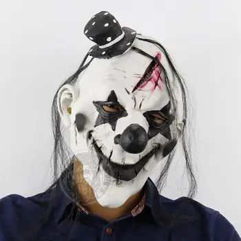 MISSKY Unisex Strašno Hudič Klovn Maska iz Lateksa Kostum Glavo Masko za Halloween Party Prop