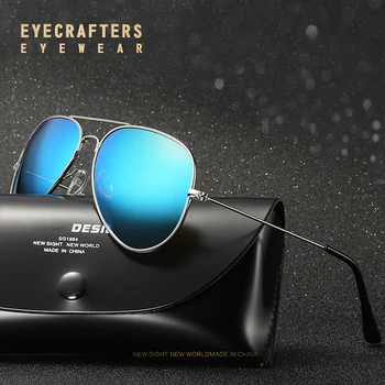 Moda Klasičnih Polarizirana Pilotni sončna Očala za Moške Letnik Ženska Zrcali Premaz Vožnje Moška sončna Očala gafas de sol UV400