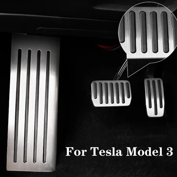 Model3 Avto Pedal Blazine, Prevleke Za Tesla Model 3 Y Pribor Aluminij Zlitine Pospeševalnik Zavore Ostali Pedal Model Treh