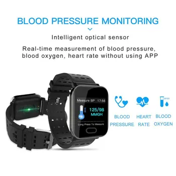 MODOSON Pametno Gledati A6 Bluetooth Zapestnica Srčni utrip Band Krvi Manšeta iwo Smartwatch Za Huawei Xiaomi Samsung Apple iphone