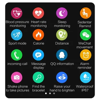 MODOSON Pametno Gledati A6 Bluetooth Zapestnica Srčni utrip Band Krvi Manšeta iwo Smartwatch Za Huawei Xiaomi Samsung Apple iphone