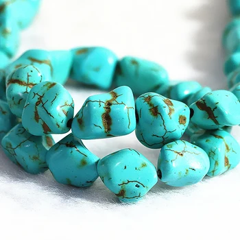 Modra calaite turquoises kamen 9-11 mm nepravilne oblike svoboden distančniki kroglice za nakit, izdelava vroče prodaje 15inch B304 8644