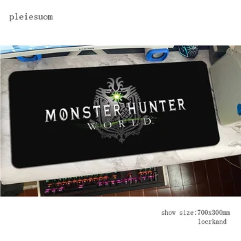 Monster hunter mouse pad igralec 800x300x3mm 3d notbook miško mat gaming mousepad velike Xxl pad miško PC desk padmouse preproge