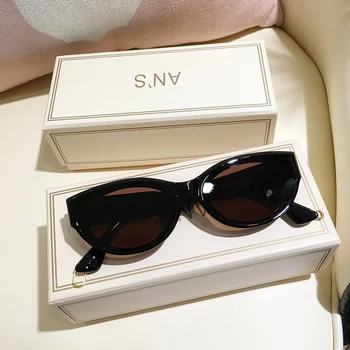 MS Ženske Mačka Oči, sončna Očala UV400 Oblikovalec blagovne Znamke Visoke Kakovosti Gradient sončna Očala Ženski oculos Z Box