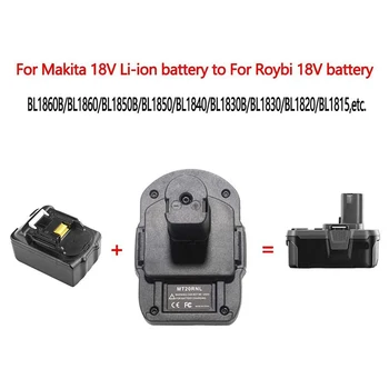 MT20RNL Baterije Converter Adapter za Makita 18V Li-Ion Baterije se Uporabljajo za Pretvorbo Roybi 18V Orodje na Baterije