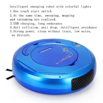 Multifunkcijski Inteligentni Samodejni Pametno Robotsko za Polnjenje Suhe Odpravil Domov Zamah Robot srčkan sesalnik pralni 3,7 V 3W