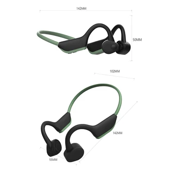 Nadgradili Kostne Prevodnosti Slušalke Bluetooth 5.0 Brezžične Slušalke Športne Slušalke za Prostoročno uporabo z Mikrofonom za Tek, Kolesarjenje