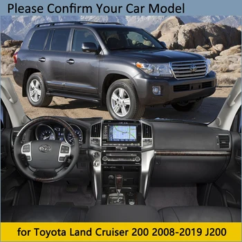 Nadzorna plošča Pokrov Zaščitni Ploščici za Toyota Land Cruiser 200 J200 2008~2019 Avto, dodatna Oprema na Armaturno Ploščo Dežnik Preprogo 2010 2018
